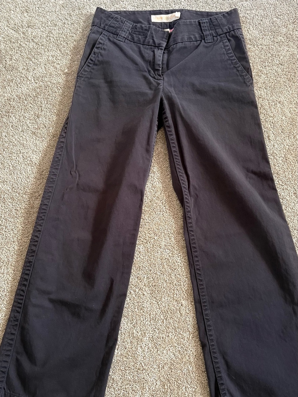 J. Crew Navy Blue Wide Leg Chinos